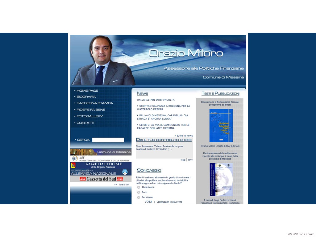 sito istituzionale onorevole miloro